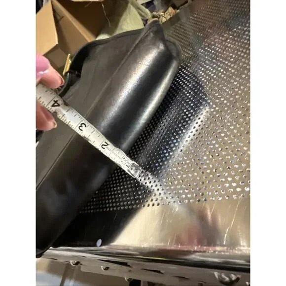 Coach Vintage Crescent Flap Turnlock Black Leather Shoulder/Crossbody Bag - Picture 16 of 16